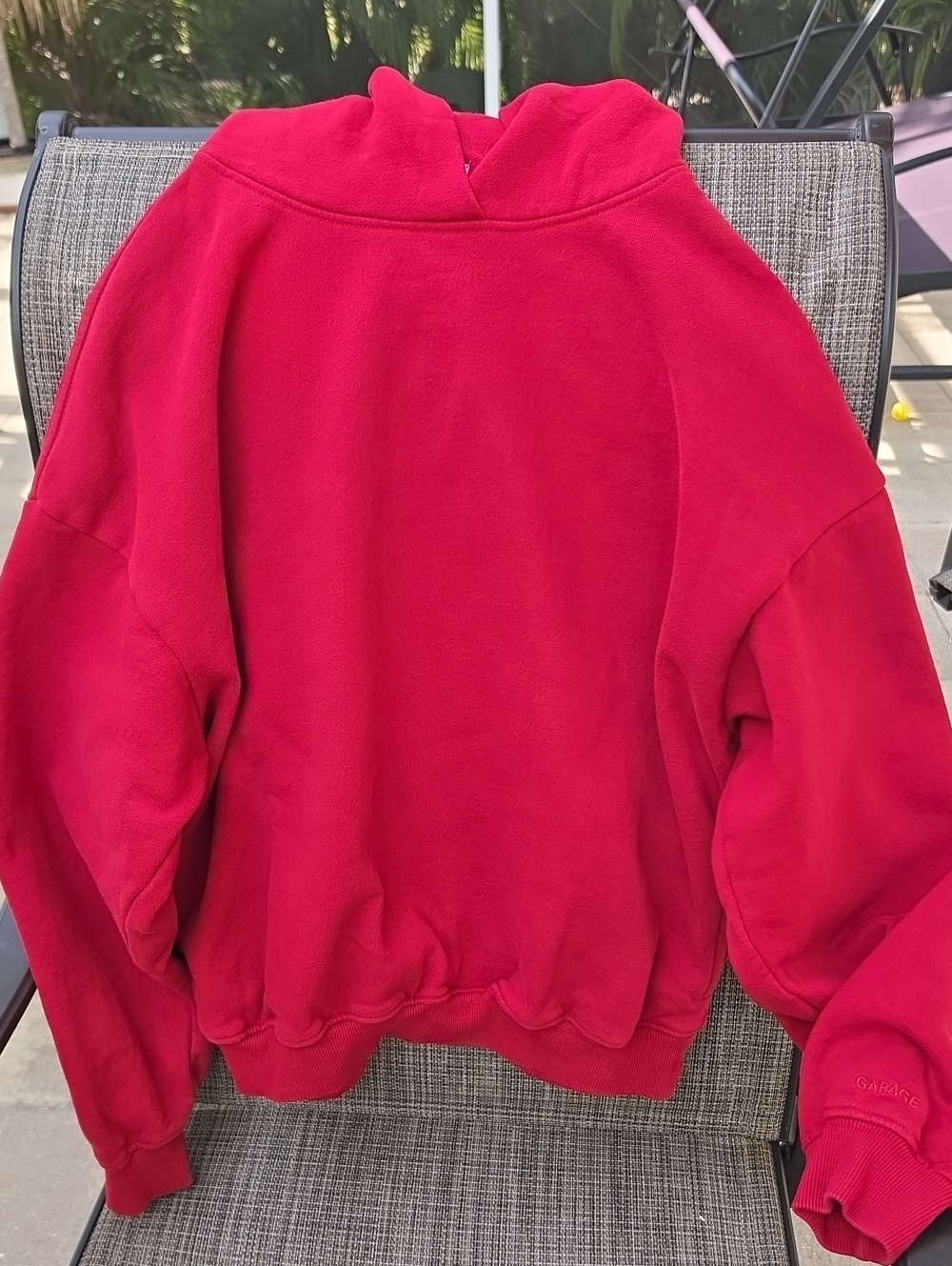 GARAGE Red Pullover Hoodie
